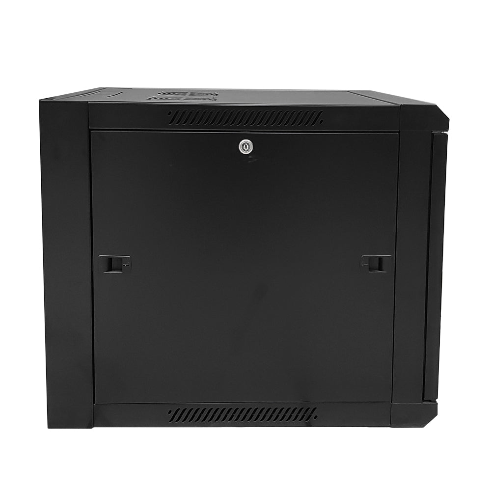 Wall Mount Cabinet 9U x 23 inch Usable Depth, Glass Door - Black – Generic – Wall Mount Cabinets (photo 4)