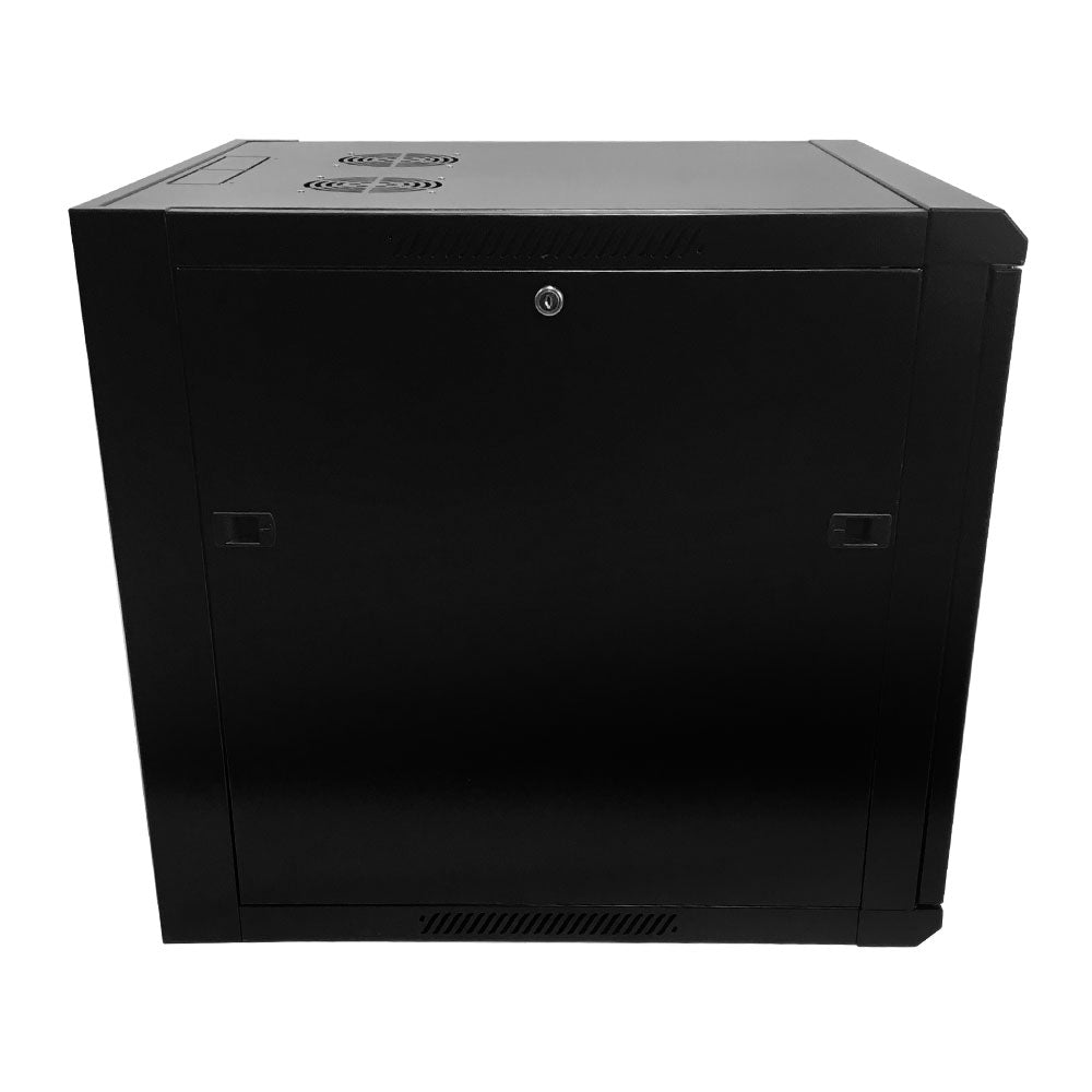 Wall Mount Cabinet 12U x 23 inch Usable Depth, Glass Door - Black – Generic – Wall Mount Cabinets (photo 3)