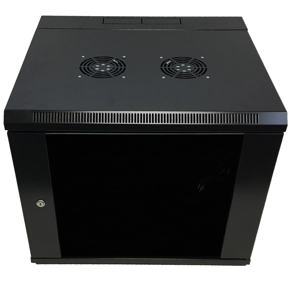 Wall Mount Swing-Out Cabinet 9U x 18.5 inch Usable Depth - Black – Generic – Wall Mount Cabinets (photo 2)