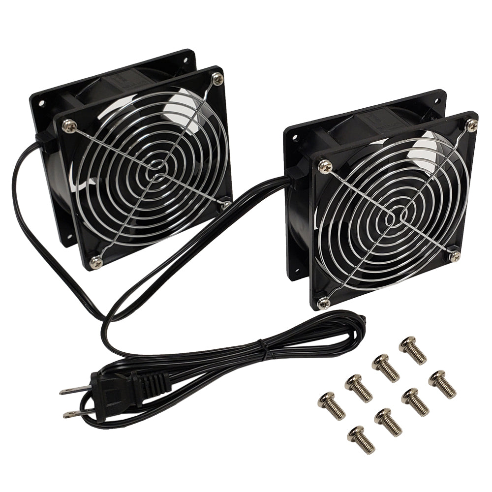 Fan Kit for RM-500 Series Wall Mount Cabinets - Low Decibel 28dBa - 55 CFM - Pair – Generic
