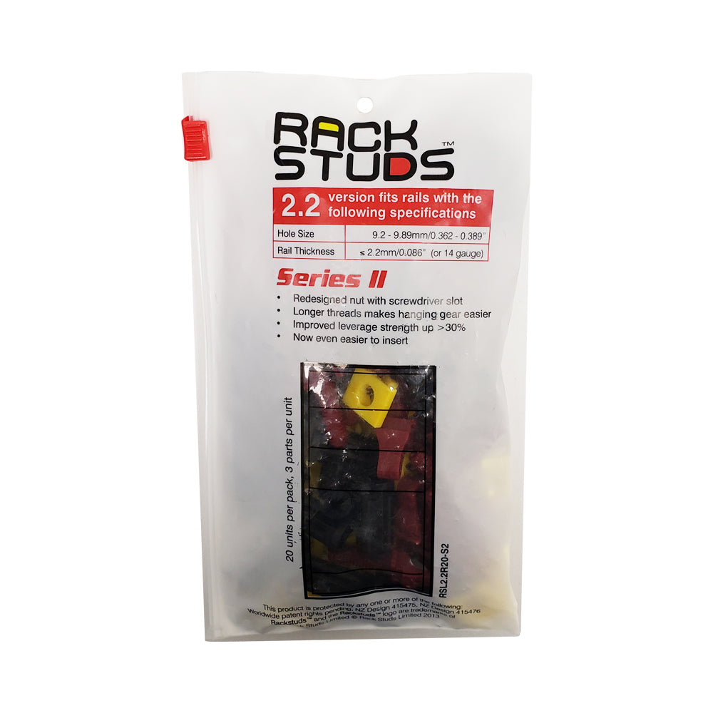 Rack Studs Series II - Maroon (Rail Thickness up to 2.2mm) – Generic – Screws, Cage Nuts & Accessories (photo 4)