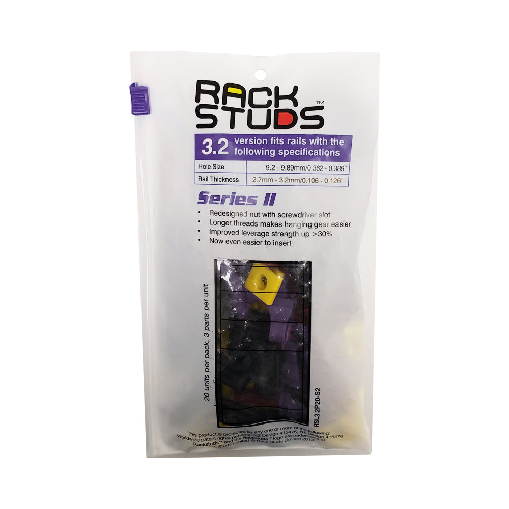Rack Studs Series II - Purple (Rail Thickness 2.7mm to 3.2mm) – Generic – Screws, Cage Nuts & Accessories (photo 4)
