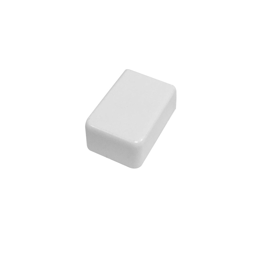 End Cap for 19mm x 11mm Raceway - White – Generic