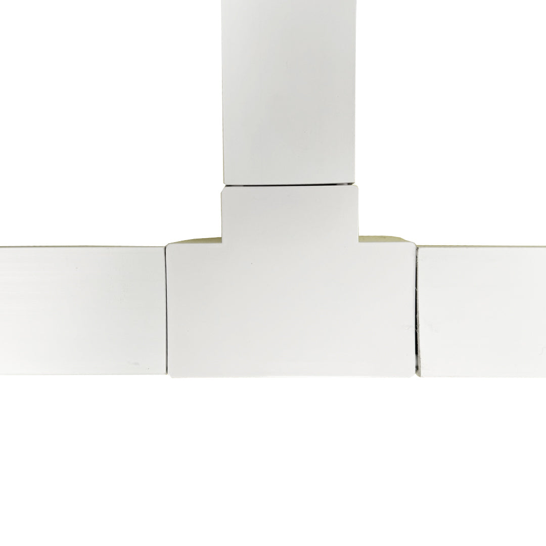 Tee for 50mm x 50mm Raceway - White – Generic – Raceway Accessories (photo 2)