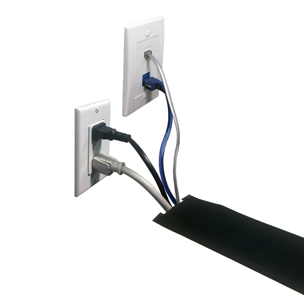 Carpet Cable Cover, 4 Inch Wide, Black (per foot) – Generic – Floor Track/Ramp (photo 2)