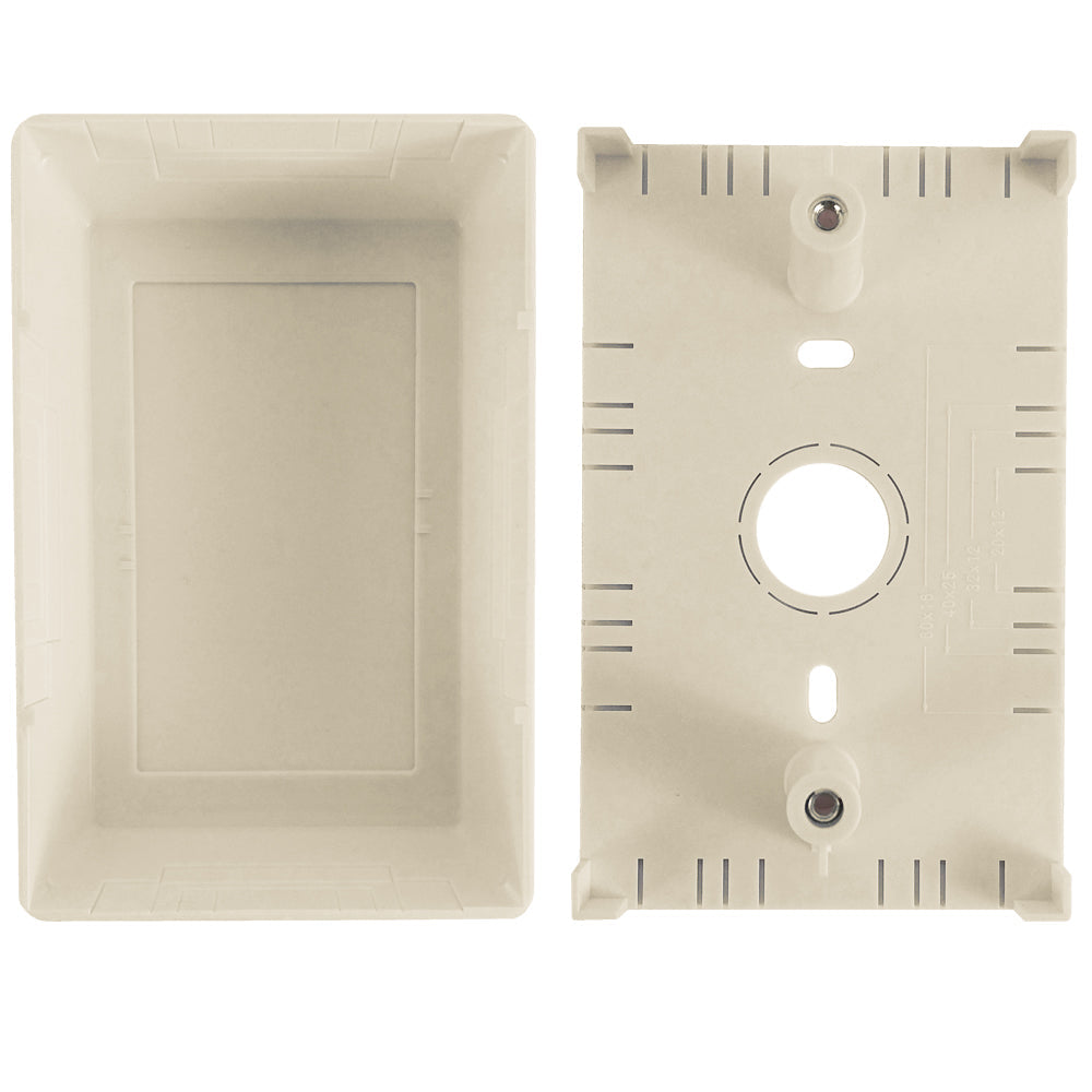 Raceway Single Gang Box - Beige – Generic – Raceway Accessories (photo 2)