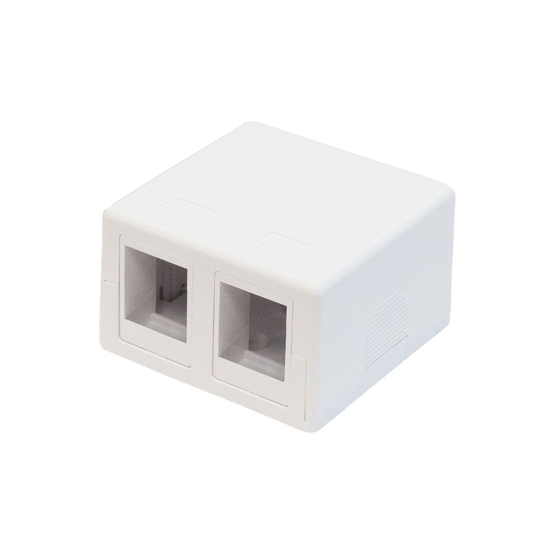 Surface Box 2 Port White – Generic – Surface Boxes