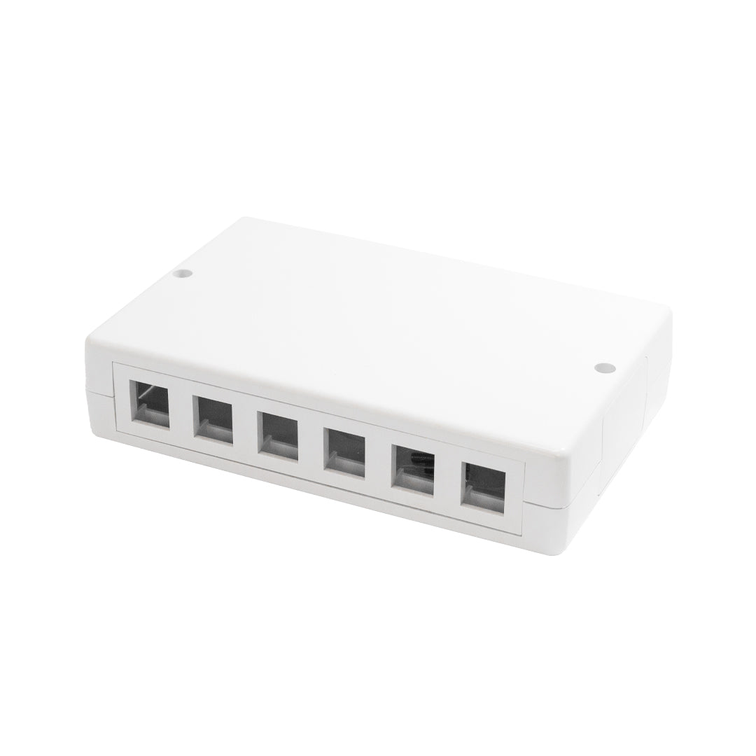 Surface Box 6 Port or 12 Port - White – Generic – Surface Boxes