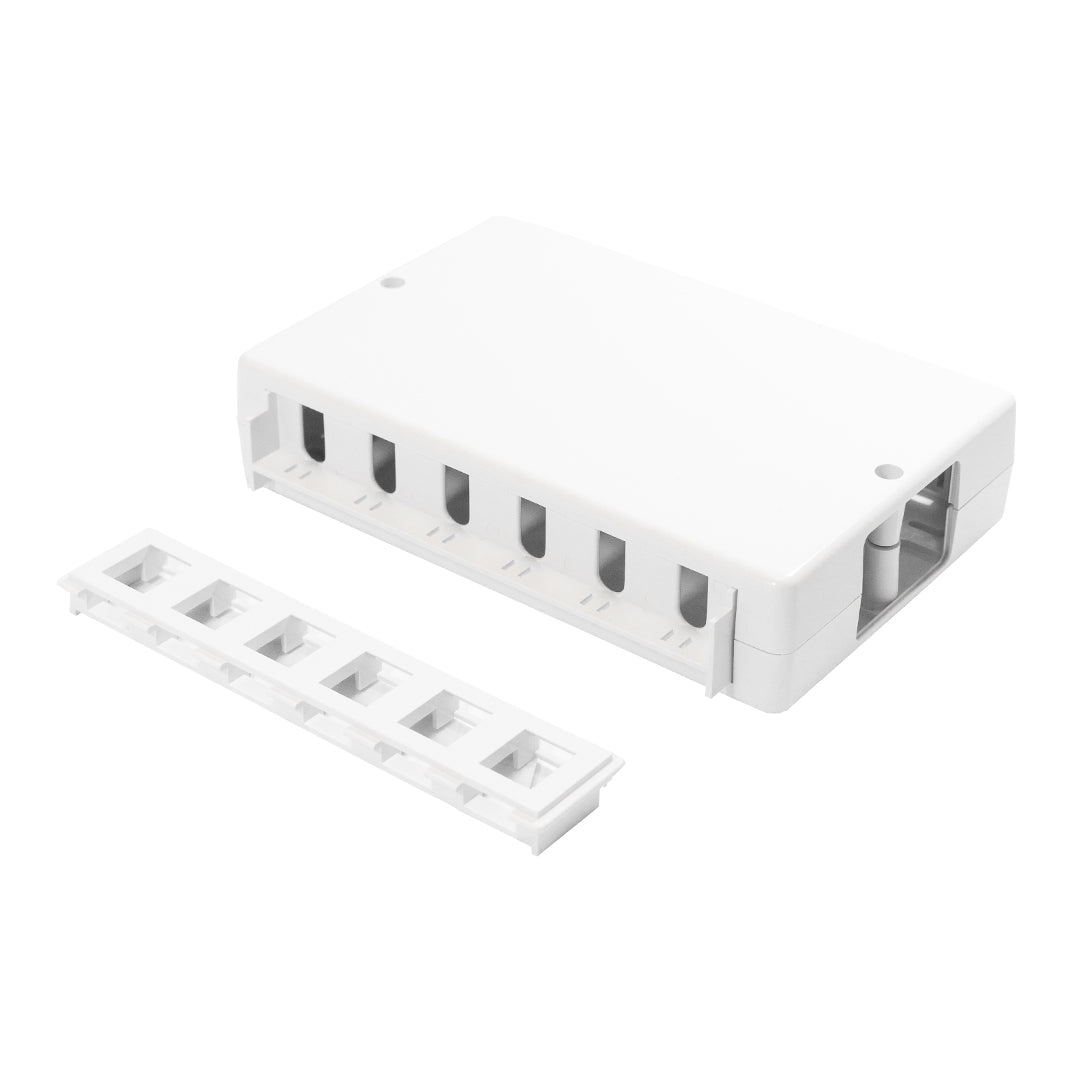 Surface Box 6 Port or 12 Port - White – Generic – Surface Boxes (photo 2)