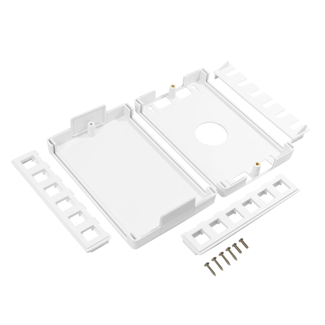 Surface Box 6 Port or 12 Port - White – Generic – Surface Boxes (photo 3)