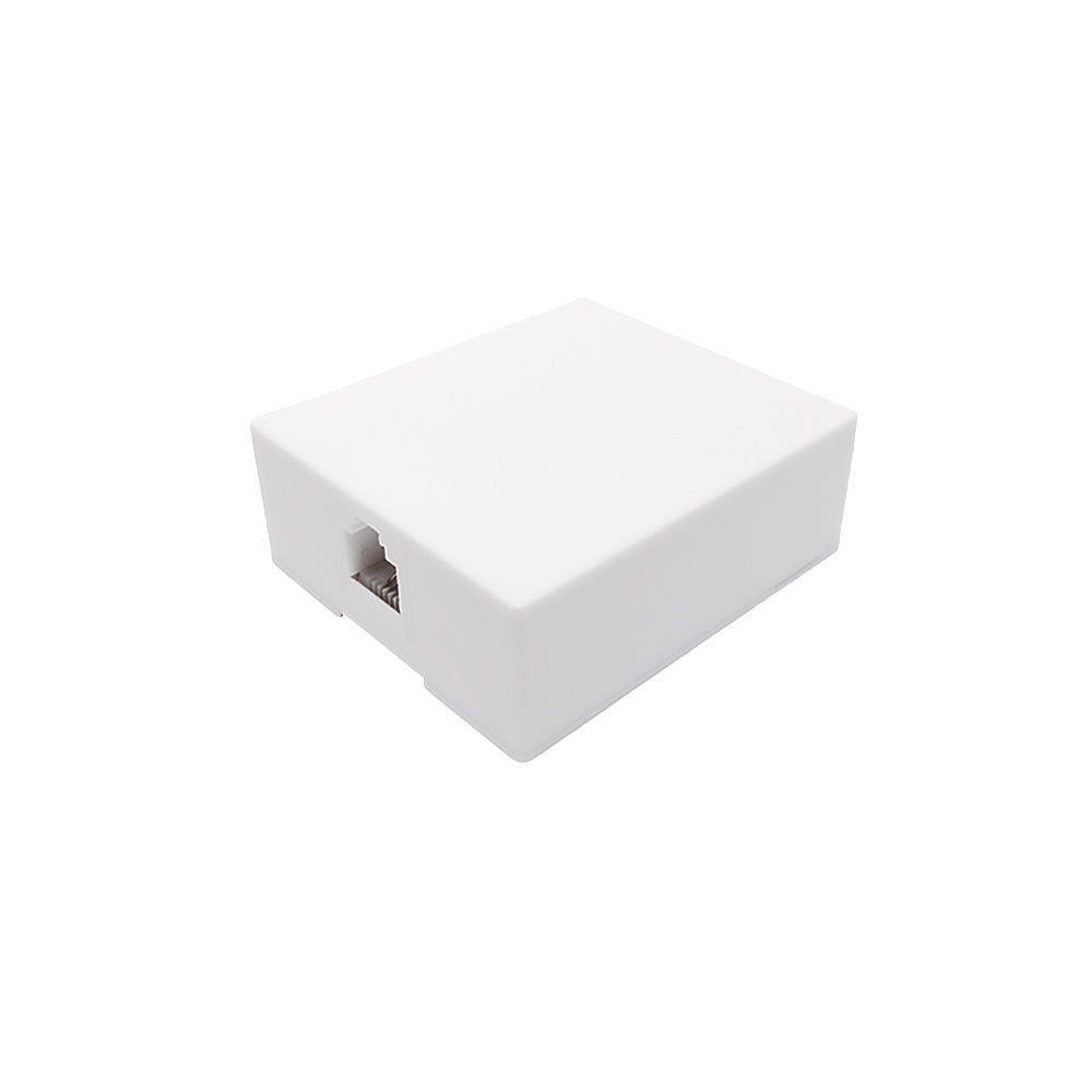 1 Port RJ11 Telephone Surface Mount Box - White – Generic – Surface Boxes