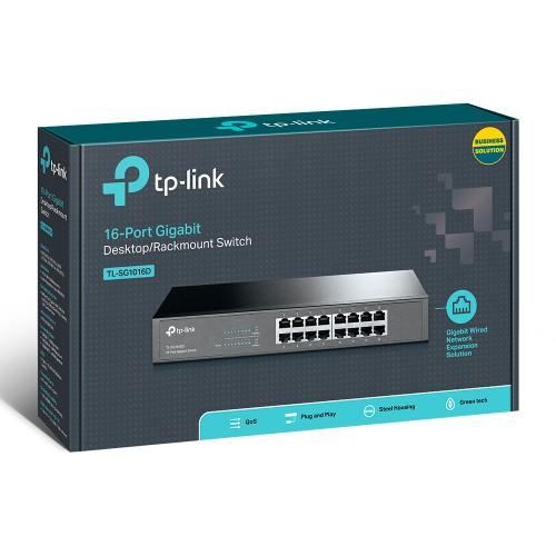 TP-Link SG1016D 16-Port Gigabit Desktop/Rackmount Switch