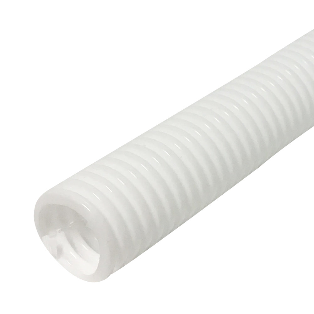 100ft 2 inch Corrugated White Split Loom – Generic