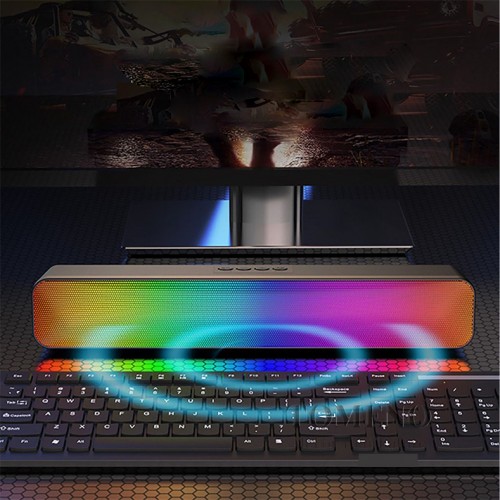 E3562 Wireless Soundbar with Stereo Sound and RGB Backlight – Generic – Bluetooth Speaker (photo 2)