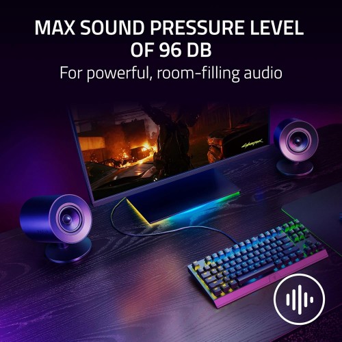 Razer Nommo V2 X - Full-Range 2.0 Gaming Speakers - Refurbished (RZ05-04760100-B-R) 30 Days Warranty – Refurbished – 2.0 pcs Speaker (photo 2)