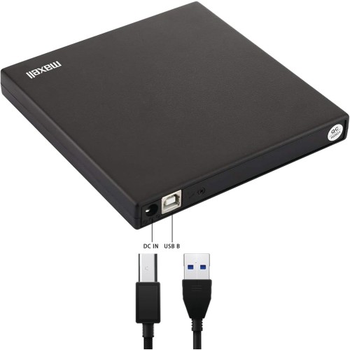 (USB2.0) Maxell 199695 External Slim 8X DVD Writer, New – Generic – Storage (photo 3)