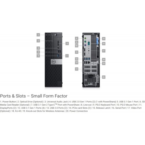 DELL 7070 SFF: Core i7-9700 3.00GHz 8G No-HDD – Refurbished – PC Off-Lease SFF (photo 2)