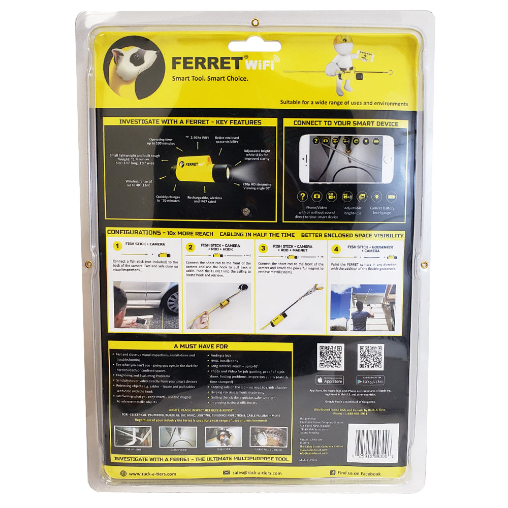 Ferret Wi-Fi Wireless Inspection Camera and Cable Pulling Tool – Generic – Cable and Wire Pulling Tools (photo 5)