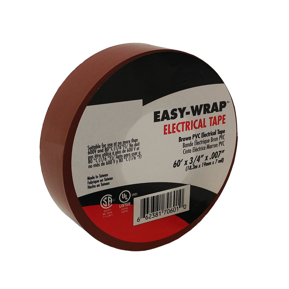 Electrical Tape 7mil 3/4 Wide 60ft Roll – Generic (photo 3)