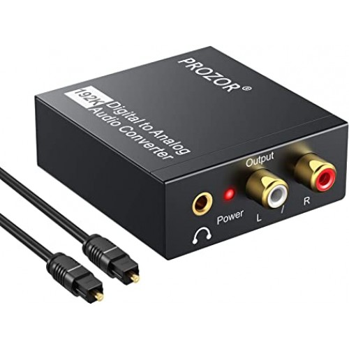 Digital SPDIF input to Analog RCA output Audio Converter Adapter – Generic – Converters
