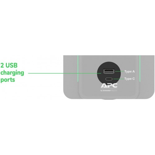 APC Back UPS 1200VA/650W 8-Outlet USB-A USB-C Port Tower New (photo 3)