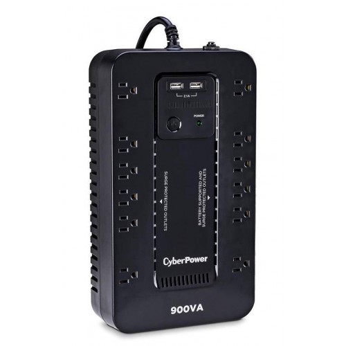 CyberPower ST900U 900VA/500W 12-Outlets/2-USB UPS (New) – Cyber Power