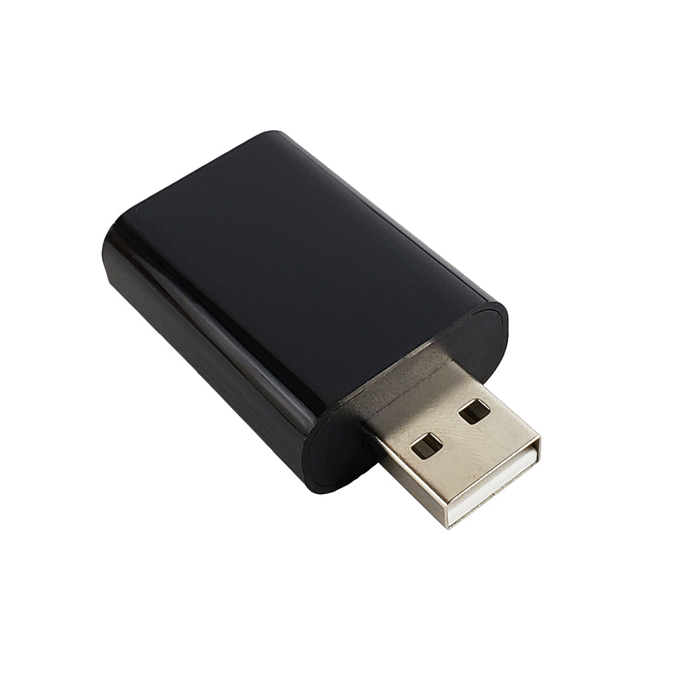 USB A Male to 3.5mm Headphone/Microphone Adapter - Black – Generic – USB Adapters & Couplers (photo 2)