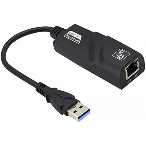 USB3.0 to LAN RJ45 Ethernet 10/100/1000 Gigabit Ethernet Adapter---support Win10 – Generic