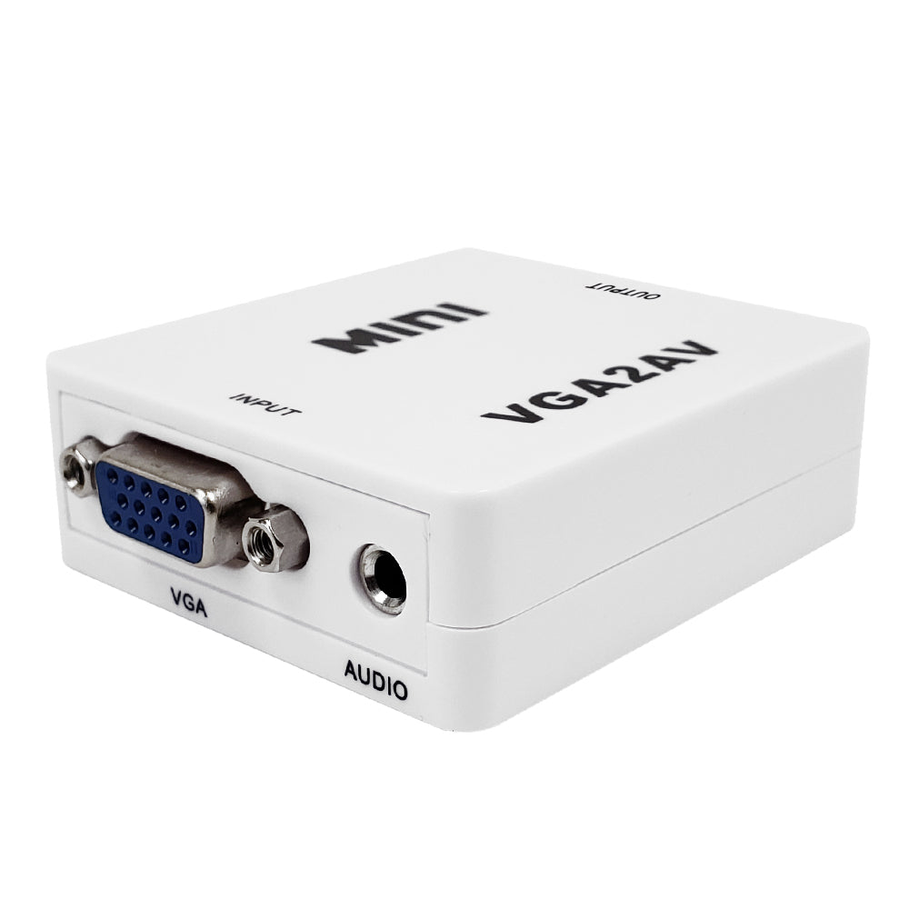 VGA & 3.5mm to Composite RCA & Left/Right RCA Audio Converter – Generic – Video Boxes (photo 2)
