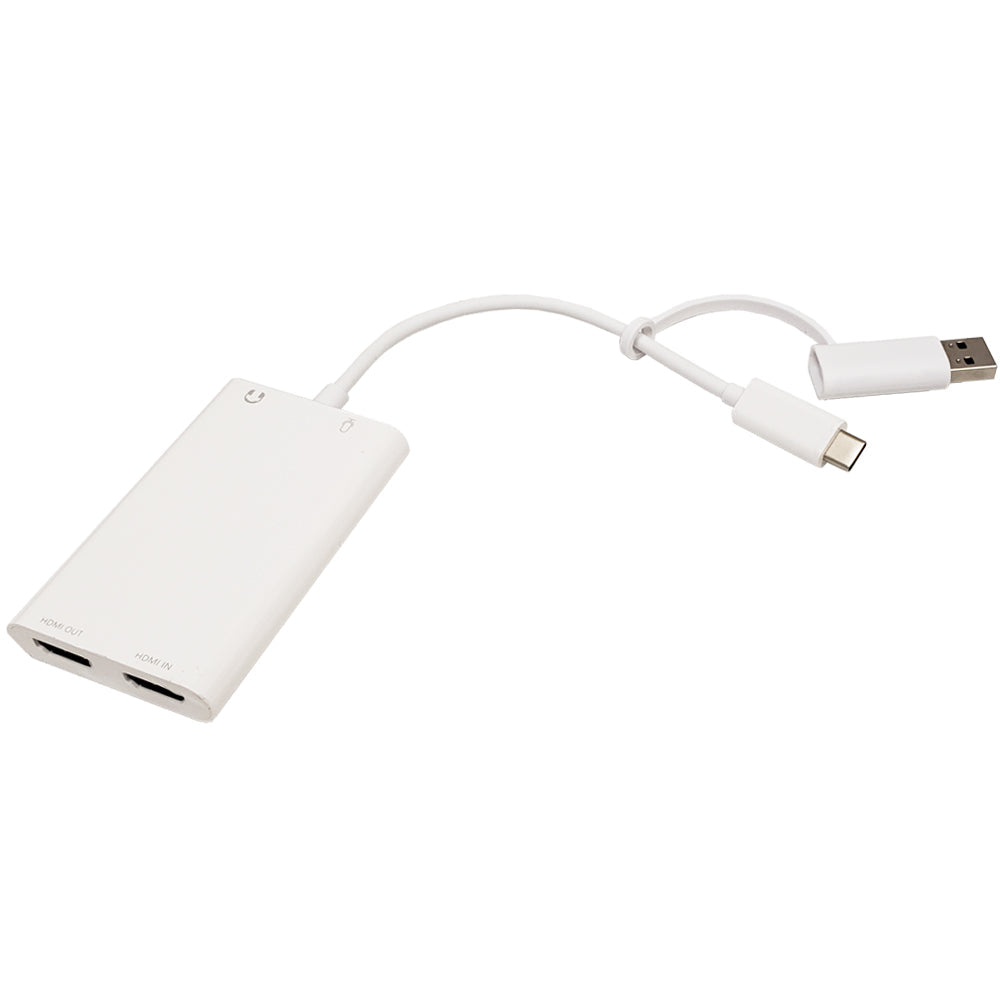 HDMI to USB 3.0 Audio/Video Capture Card - 4K Pass-through - 1080P Capture - 60FPS - White – Generic – Video Boxes (photo 2)