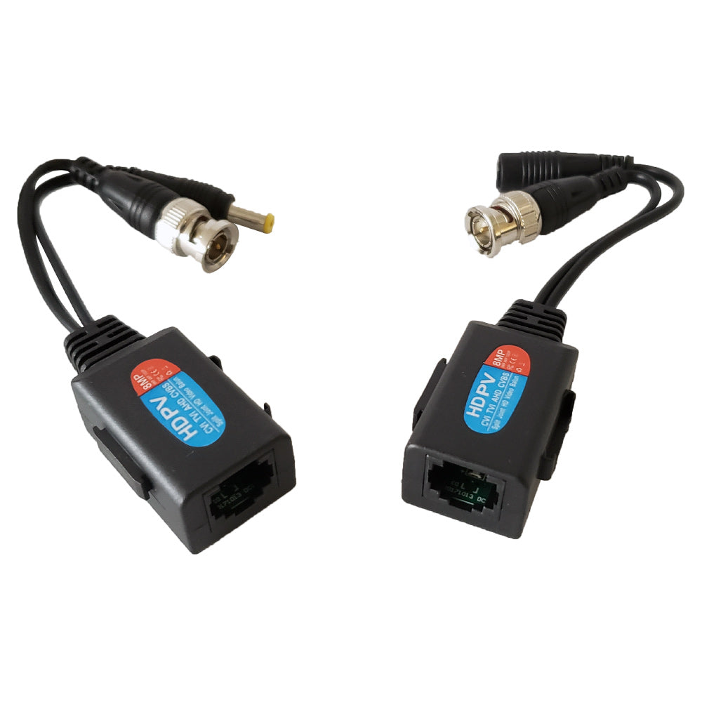 BNC + Power Balun - 1000ft Passive Video Extender - RJ45 – Generic