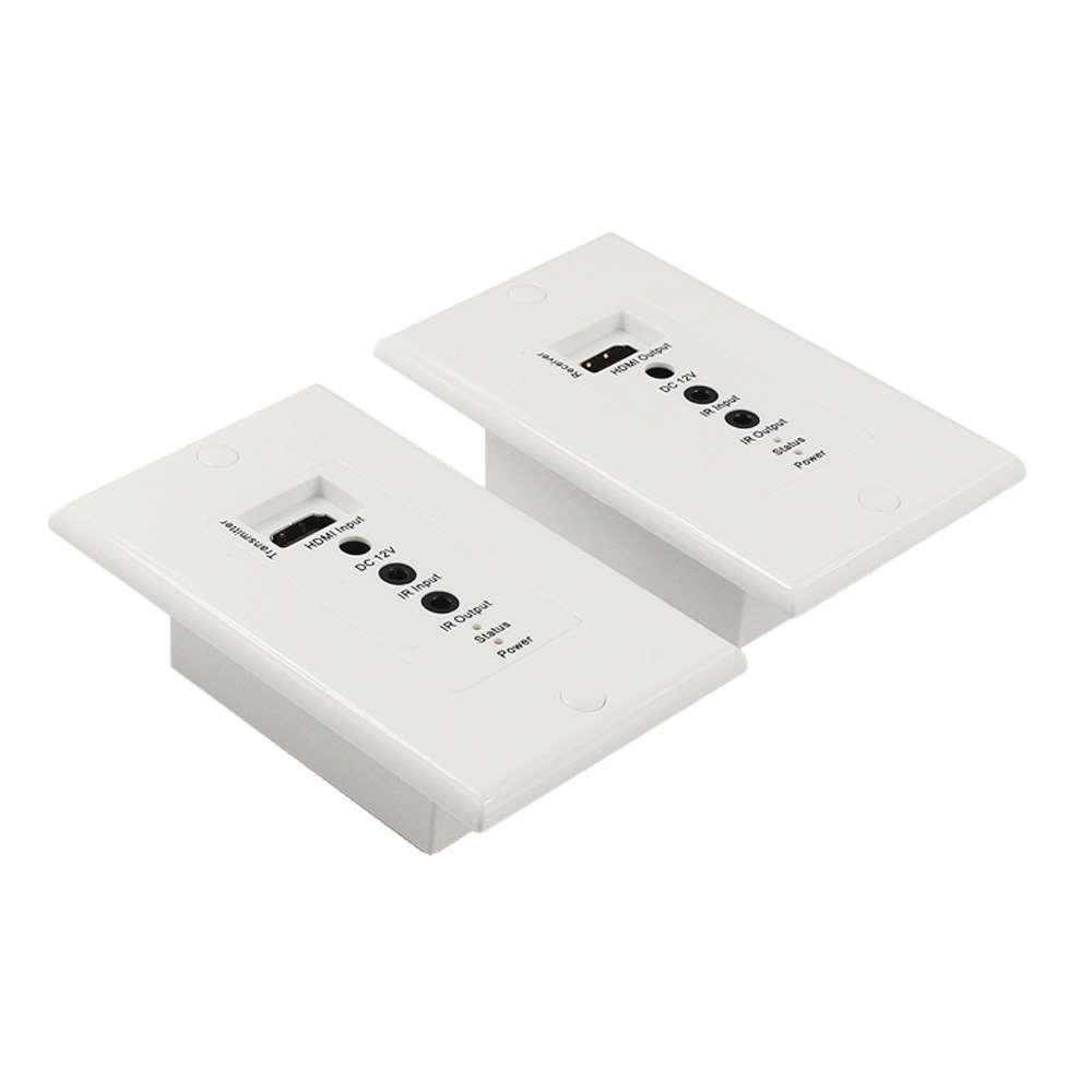 HDMI Wall Plate Extender Over CAT5E/CAT6 UTP Cable 50M - IR - 1080p – Generic – Video Boxes