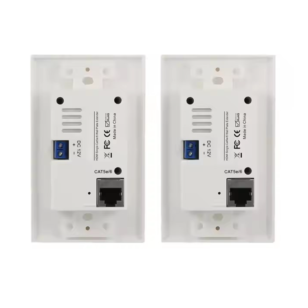HDMI Wall Plate Extender Over CAT5E/CAT6 UTP Cable 50M - IR - 1080p – Generic – Video Boxes (photo 3)
