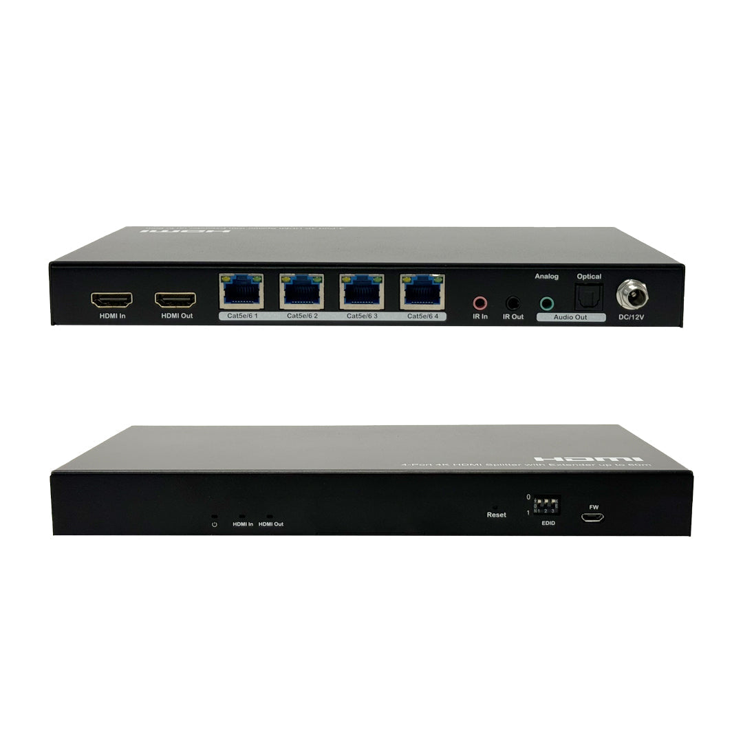 1x4 HDMI Splitter Extender - 60m (4K 60Hz 4:4:4) with Loop out & Receivers – Generic – Video Boxes (photo 4)