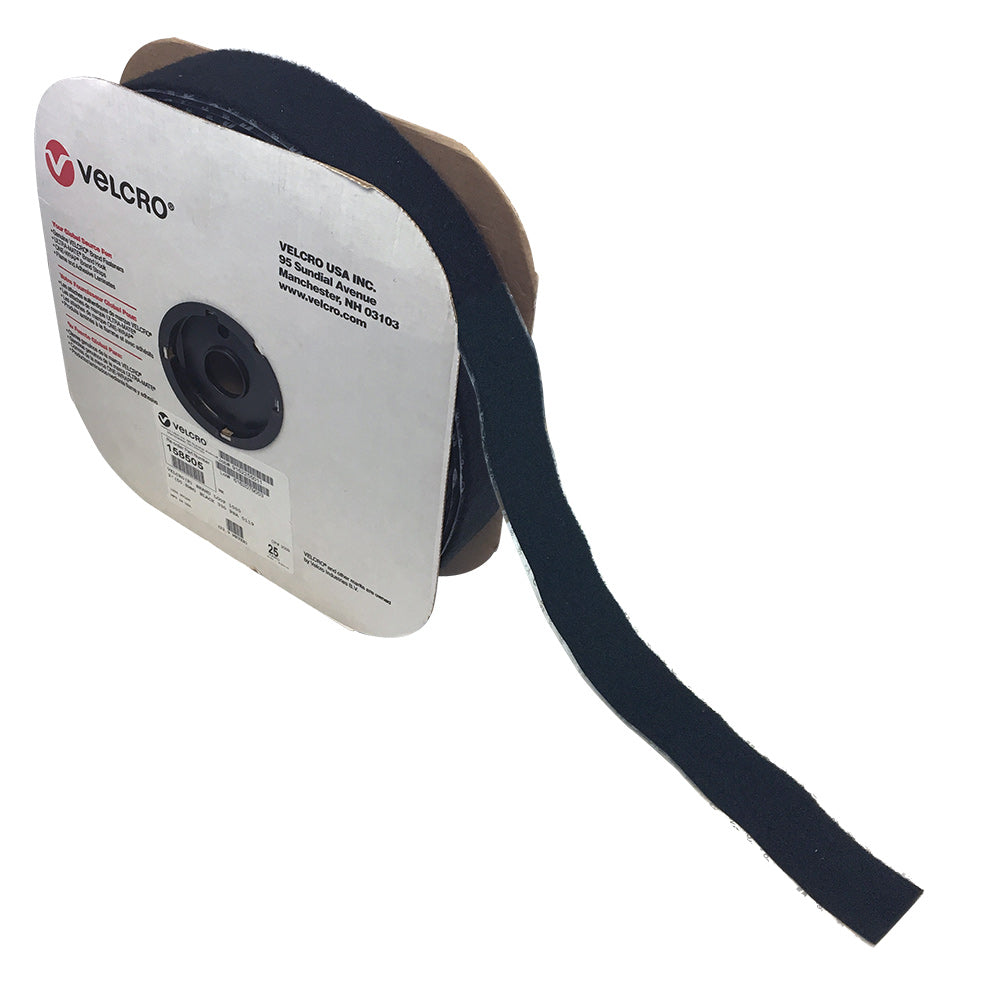 75ft 2 inch Velcro® Brand Hook 705 Adhesive Back Wrap - Black (per roll) - Part No. 153457 – Generic