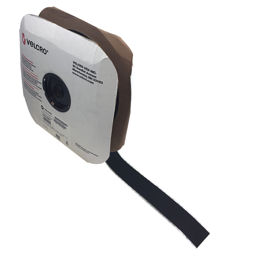 75ft 2 inch Velcro® Brand Loop 1000 Adhesive Back Wrap - Black (per roll) - Part No. 158505 – Generic – Hook-and-Loop Wraps & Fasteners