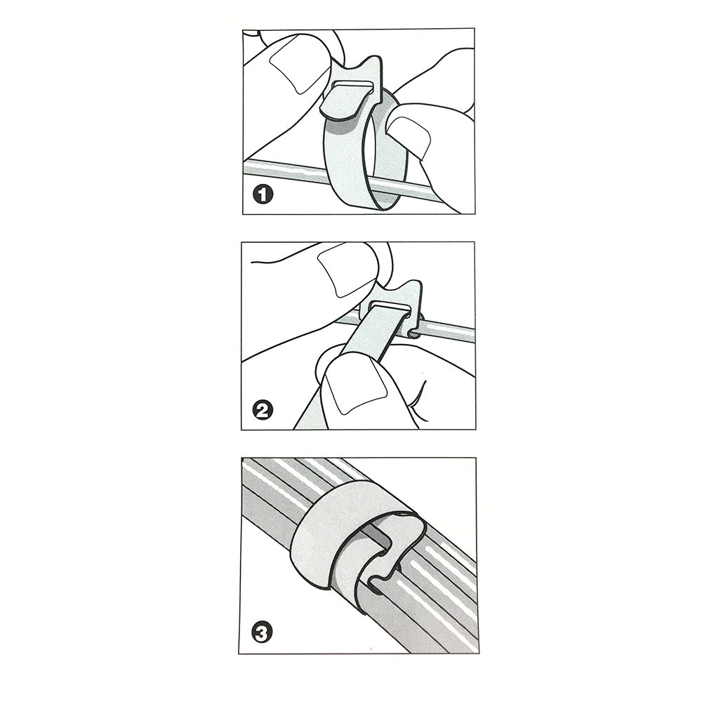 Rip-Tie Light Duty Strap - Roll of 25 – Generic – Hook-and-Loop Wraps & Fasteners (photo 3)