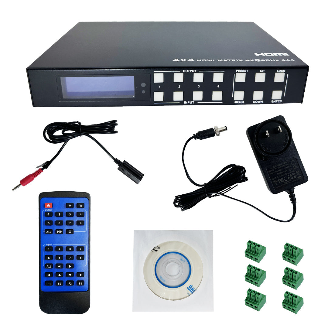 4x4 HDMI Matrix 4K@60Hz - YUV 4:4:4 - 18Gbps - HDCP 2.2in/2.2out - IR control – Generic – Video Boxes (photo 8)