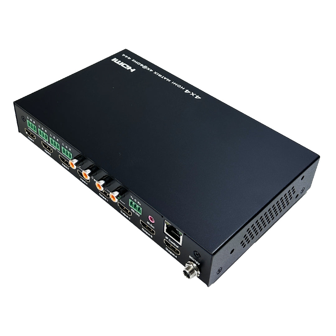 4x4 HDMI Matrix 4K@60Hz - YUV 4:4:4 - 18Gbps - HDCP 2.2in/2.2out - IR control – Generic – Video Boxes (photo 2)