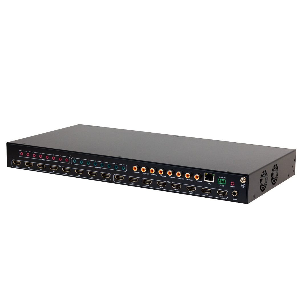 8x8 HDMI Matrix 4K@60Hz - YUV 4:4:4 - 18Gbps - HDCP 2.2 - IR control – Generic – Video Boxes (photo 2)