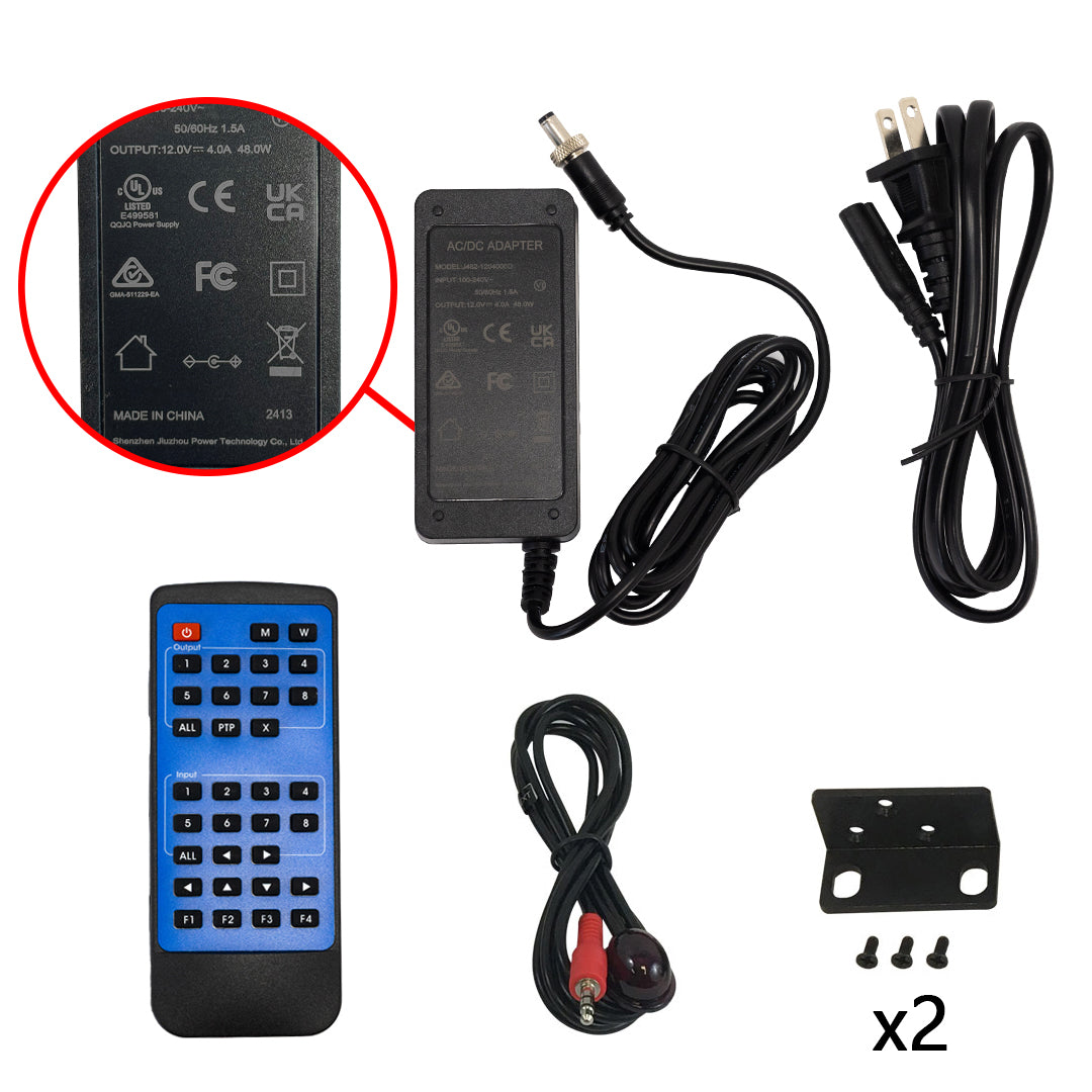 8x8 HDMI Matrix 4K@60Hz - YUV 4:4:4 - 18Gbps - HDCP 2.2 - IR control – Generic – Video Boxes (photo 3)