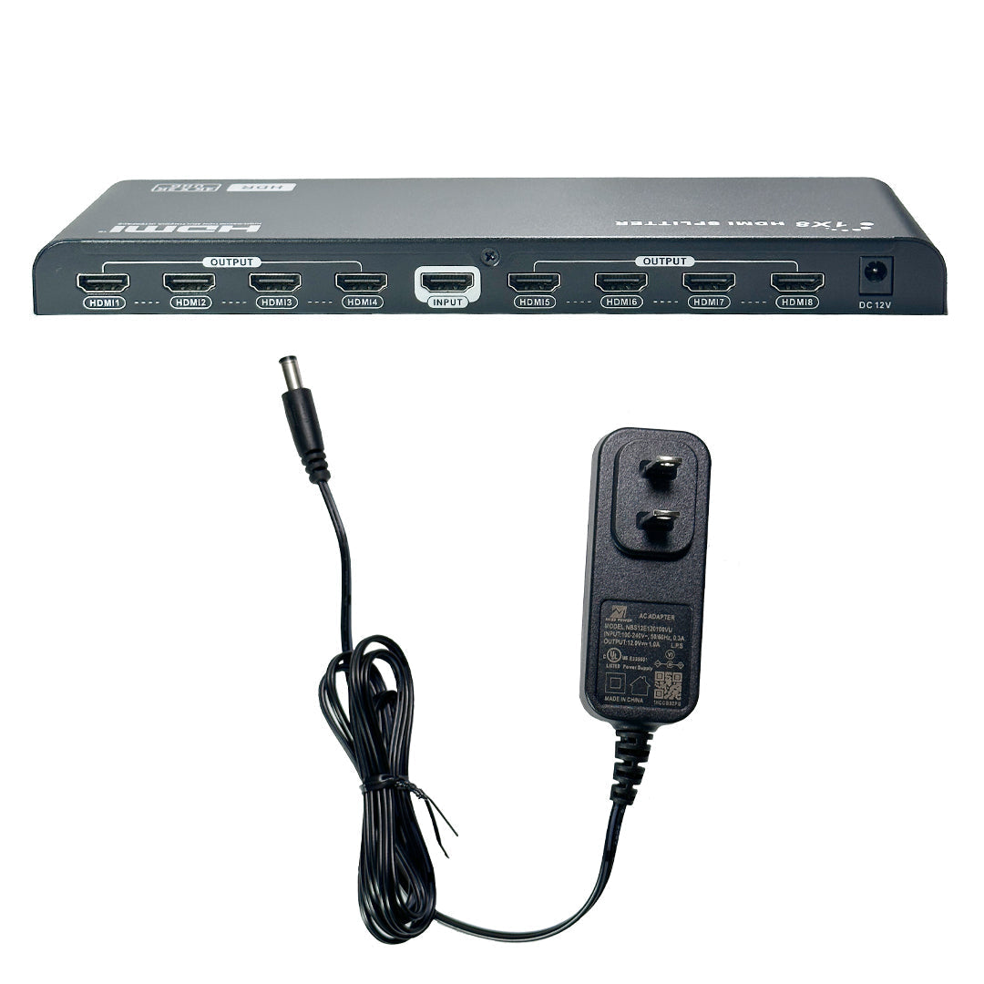 1x8 HDMI Splitter, 4Kx2K@60Hz, EDID, HDCP 2.2, YUV 4:4:4 – Generic – Video Boxes (photo 4)