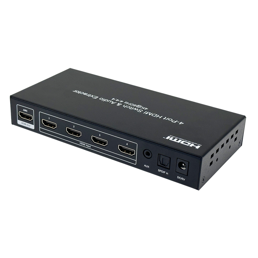 4-Port HDMI Switch 4Kx2K@60Hz - HDMI 2.0 -YUV4:4:4 -ARC CEC HDR - IR Control – Generic – Video Boxes (photo 2)