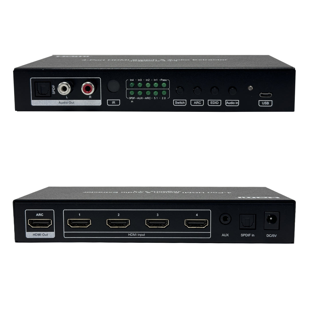 4-Port HDMI Switch 4Kx2K@60Hz - HDMI 2.0 -YUV4:4:4 -ARC CEC HDR - IR Control – Generic – Video Boxes (photo 3)