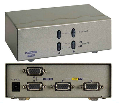 VGA Automatic Matrix (2 Inputs - 2 Outputs) – Generic – Video Boxes