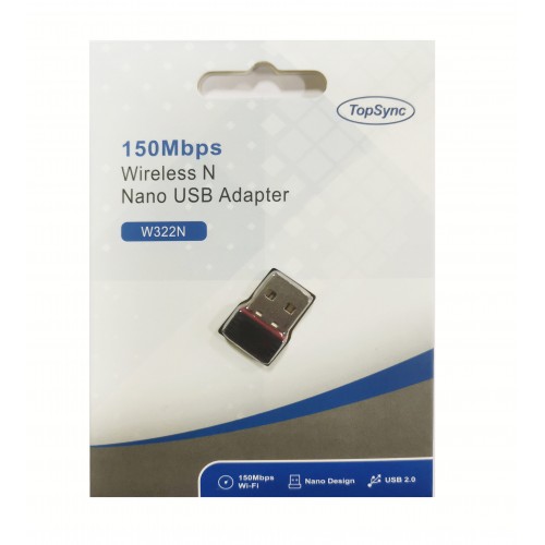 Top Sync W322N N150 150Mbps Wireless N Nano USB wireless adapter – TopSync – USB Adapters