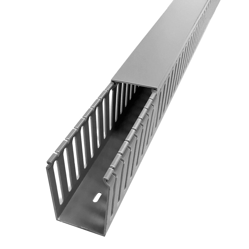 6ft Plastic Wiring Duct with Cover 2x3 - Grey – Generic
