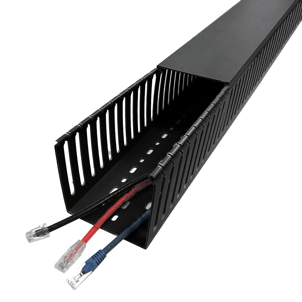 6ft Plastic Wiring Duct with Cover 4x4 – Generic (photo 2)