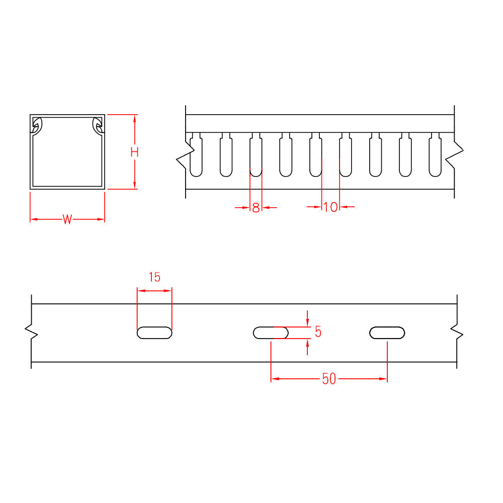 6ft Plastic Wiring Duct with Cover 2x2 – Generic (photo 3)