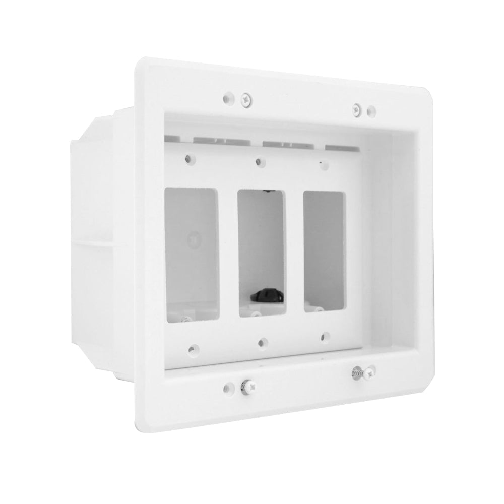 Recessed Box, Triple Gang - Enclosed Back for A/V or Power – Generic – Electrical Boxes